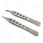Adson Brown Tissue Forceps 12 cm 7 X 7 Teeth Straight &amp; Curved Veterinary Forceps