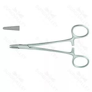 Baumgartner Needle Holde Serrated Jaws Straight Holding Larger Needles – surgivalley (SV-10-2333)