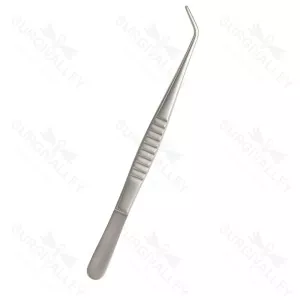 Debakey Atraumatic Forceps Angled Veterinary Surgical Instruments – surgivalley (SV-10-2849)