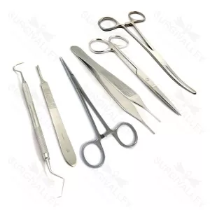 Basic General Surgery Dissecting Kit With Hemostatic Forceps Surgical Scissors Bp Handles – surgivalley (SV-98-914)