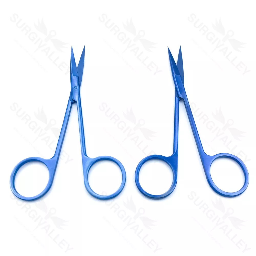 Wholesale Price Professional Titanium Iris Scissors Kelly Medical Surgical Scissors For Sale