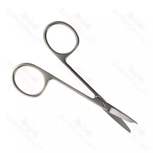 Spencer Suture Scissors Straight 115mm Notch Tip Non Sterile Reusable – surgivalley (SV-10-1231)